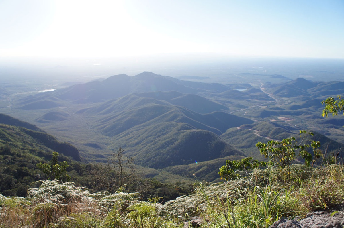 Paisagem serrana vista do Pico Alto próximo a Guaramiranga, Ceará