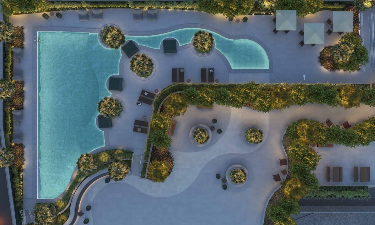 Bothanic Residence — vista aérea da piscina