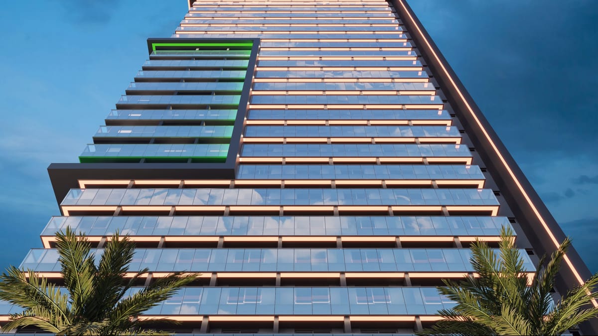 Torre Connect Beira Mar próxima à orla de Fortaleza