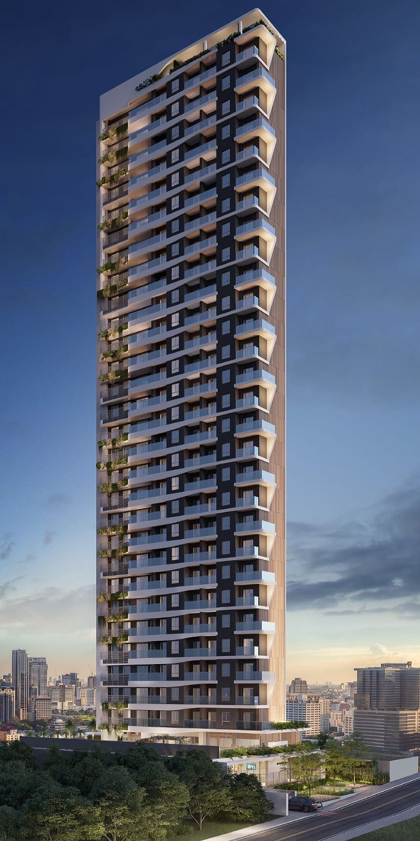 Hemisphere Residence — Fachada do edifício