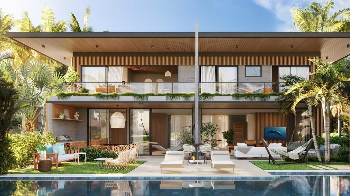 Vista de uma residência de 502 m² no Ocean Garden